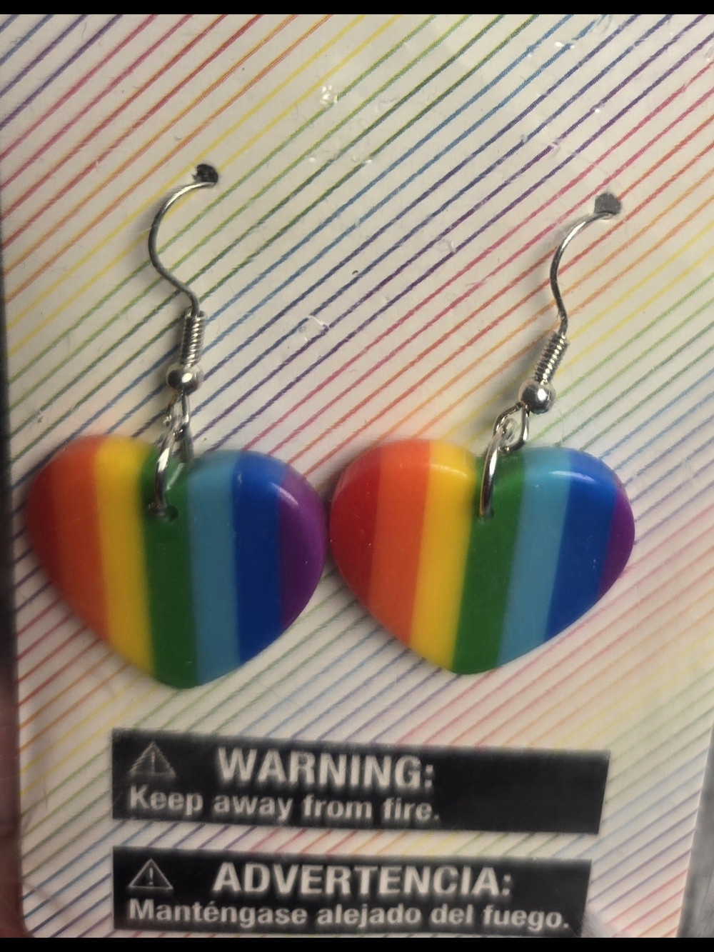NWT! PRIDE & SOLIDARITY  🌈 💜Earrings SNAZZY RETRO LGBTQIA+ QTBIPOC & ALLIES - Picture 4 of 9